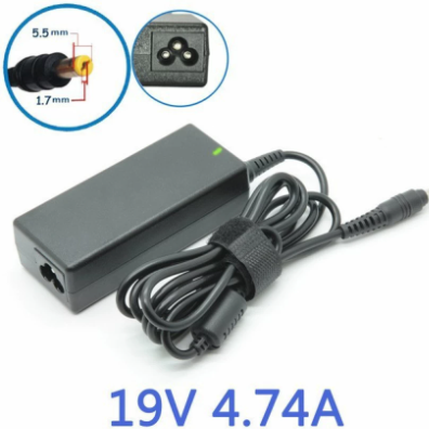 Acer Normal Pin 19V 4.74A  90W Ac Adapter  Charger For Acer Laptop Size: 5.5 X 1.7 Mm