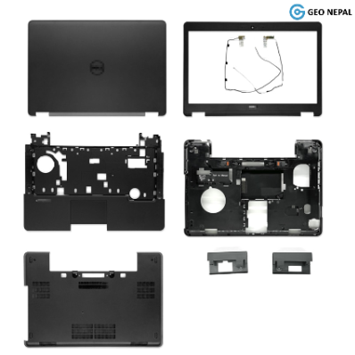 Laptop Housing Cover Full Side  For Dell Latitude E5440 5440 LCD Back Cover/Front Bezel/Hinges/Palmrest/Bottom Case Black No Touch