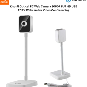 Kisonli D1 Webcam: Full HD Video Calling for Work & Play, 2MP Camera, Full HD 1080p Resolution, Manual Focus, Built-in HD Microphone